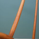Chaise en hêtre, design danois, années 1960, designer : Illum Wikkelsø, fabrication : Niels Eilersen