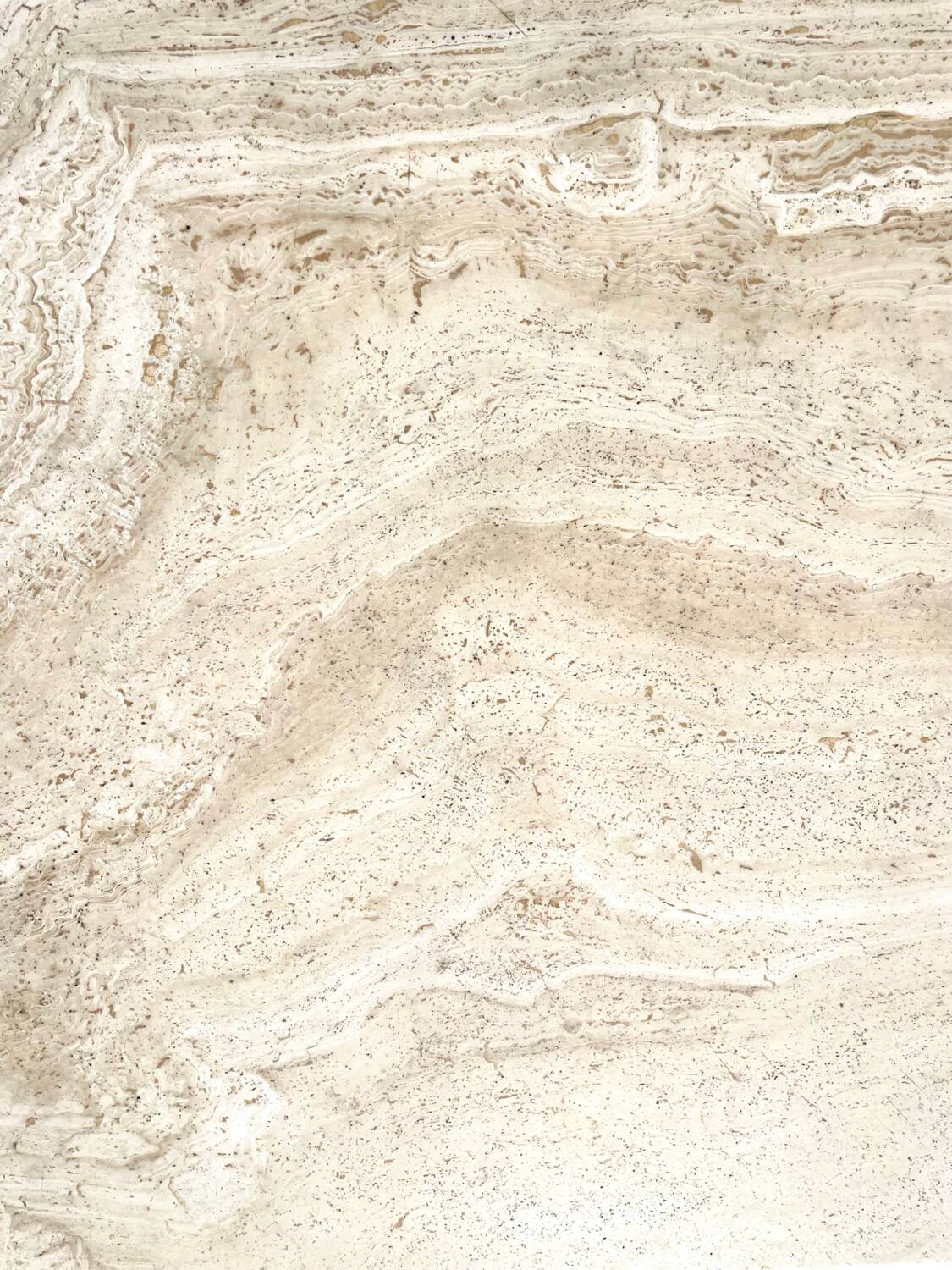 Travertine coffee table