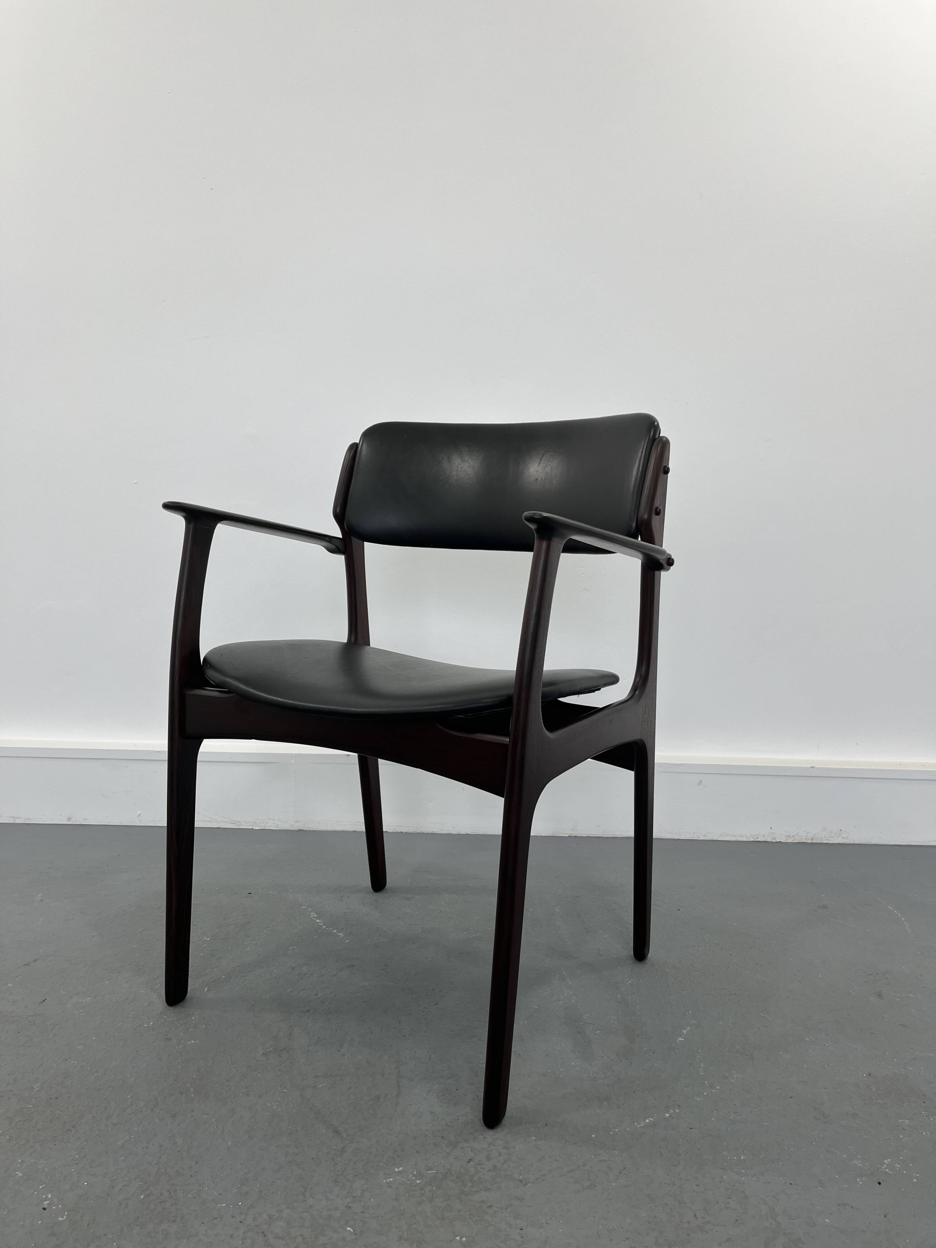 Rosewood armchair by Erik Buch for O.D. Møbler, 1960s