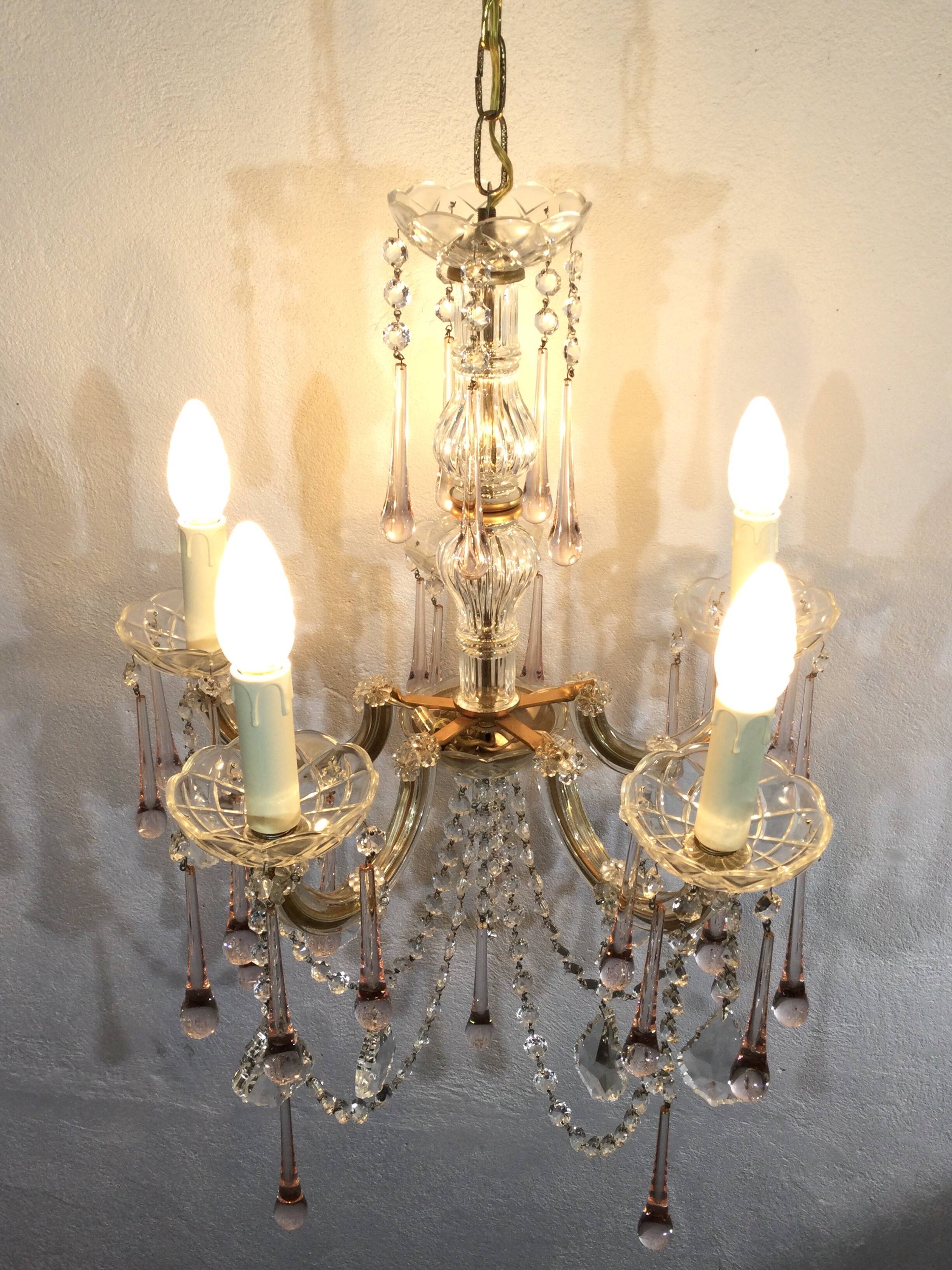 Marie thérèse crystal chandelier 5 lights