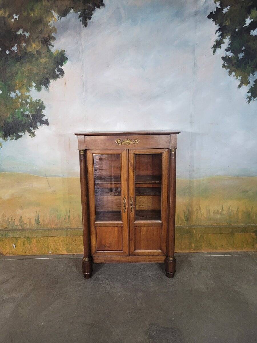 Small Empire library in cherry wood.