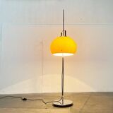 Italian yellow Lucerna floor lamp from the Space Age era, mid-century by Guzzini, 1960s.
