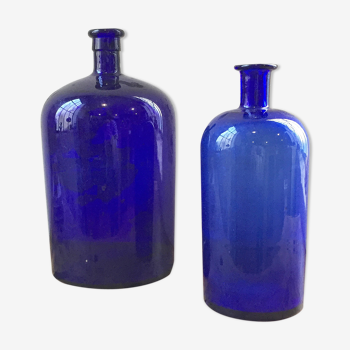 Blue pharmacy jars