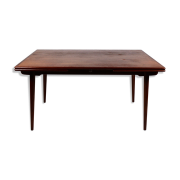 Table à manger extensible par Hans J. Wegner et fabriqué par Andreas Tuck