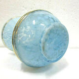 Blown and gilded spotted glass vase circa 1950