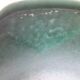 Green ceramic cache-pot