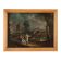 Old painting landscape with figures, oil on canvas, 18th century