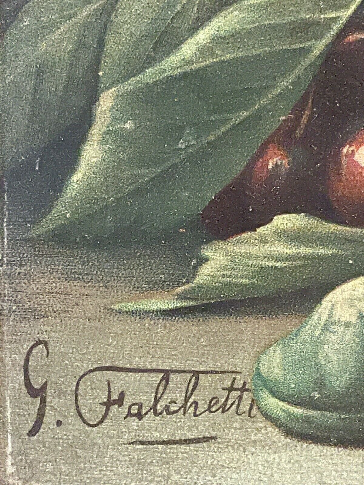" g. falchetti ", still life with fruits