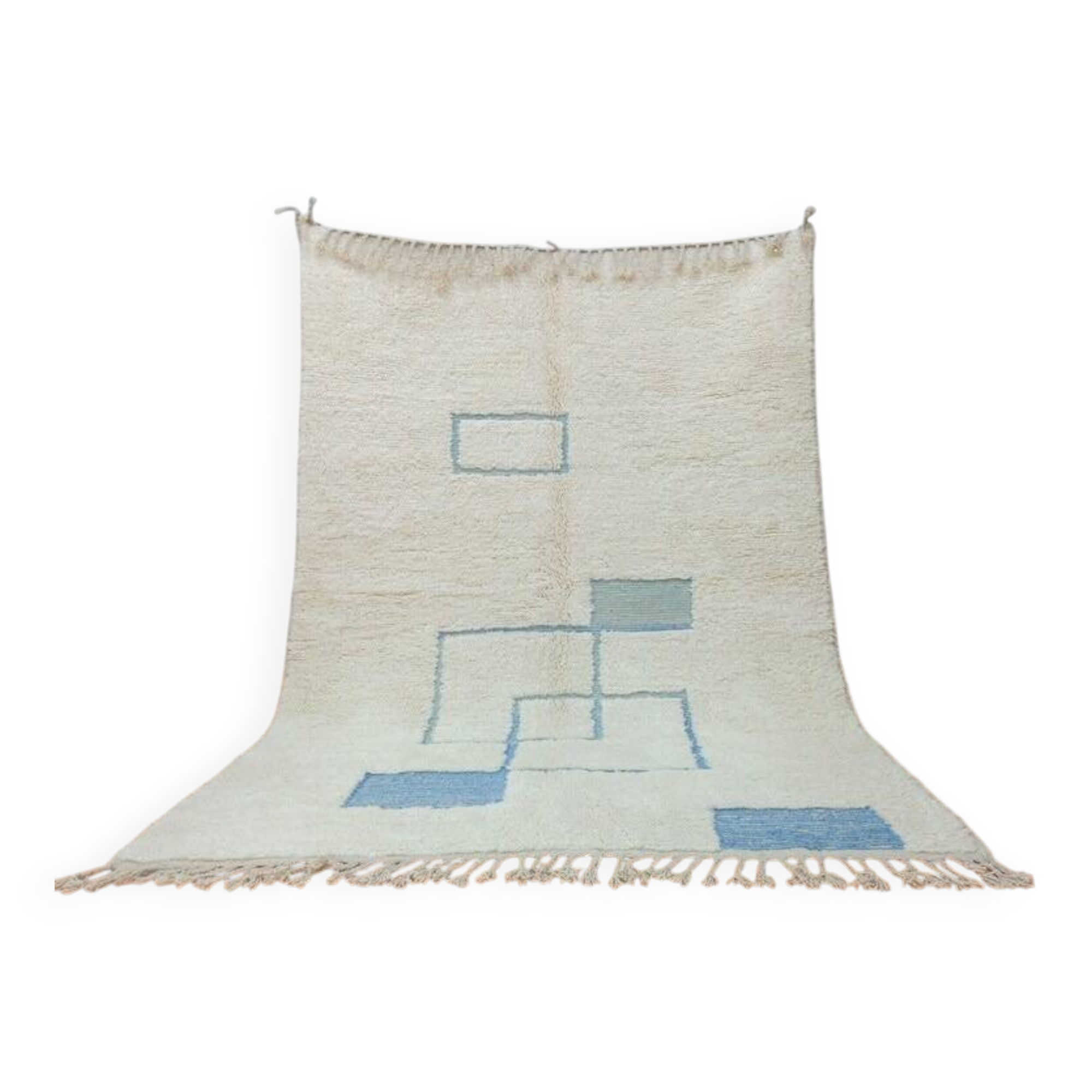 Traditional handmade Beni Ouraine Berber rug, size 100 x 200 cm