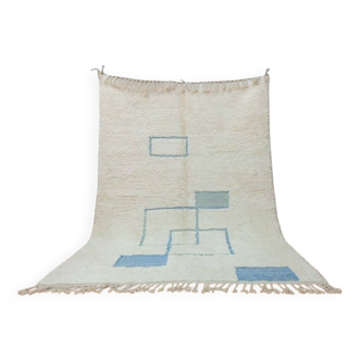 Traditional handmade Beni Ouraine Berber rug, size 100 x 200 cm