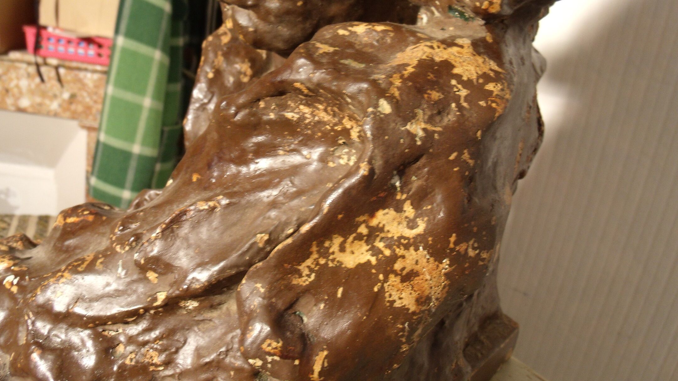 Beethoven's head in platter