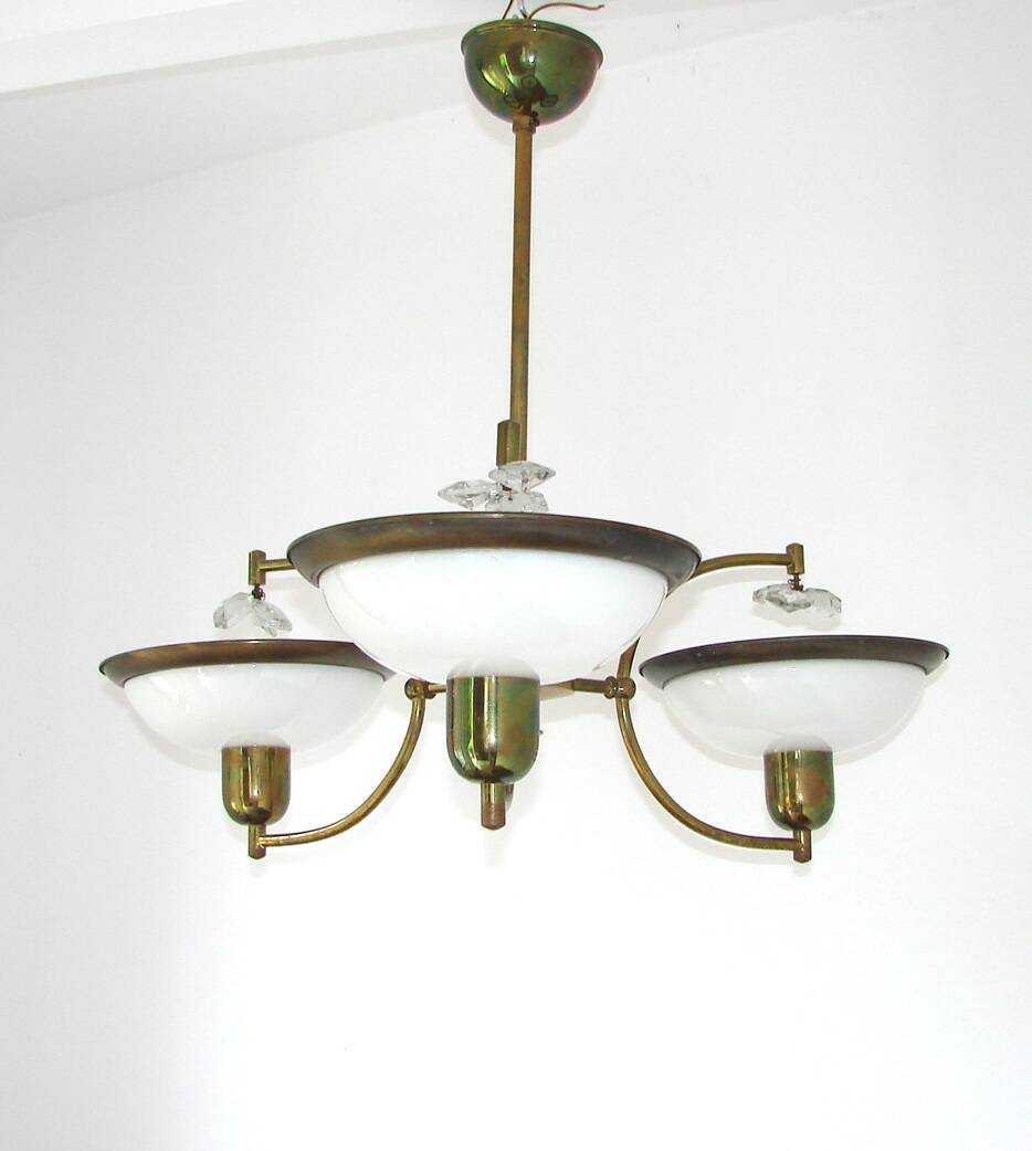 A stylish chandelier from the 1960s,