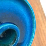 Danish ceramic candlestick from the mid-century by Herman A. Kähler for Hak, 1960s.