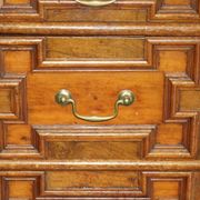 17th Century Antique Oak Commode with Two Rows of Drawers