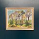 Original Swedish Oil on Panel - 'Forest Path'  – Unsigned Vintage & Framed