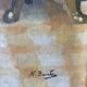 Still life on checked tablecloth, oil on canvas signed N Bonté.