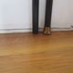 Vitrotub Paris shelf in aluminum foot glass and brass fastener
