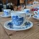 4 antique cups and saucers