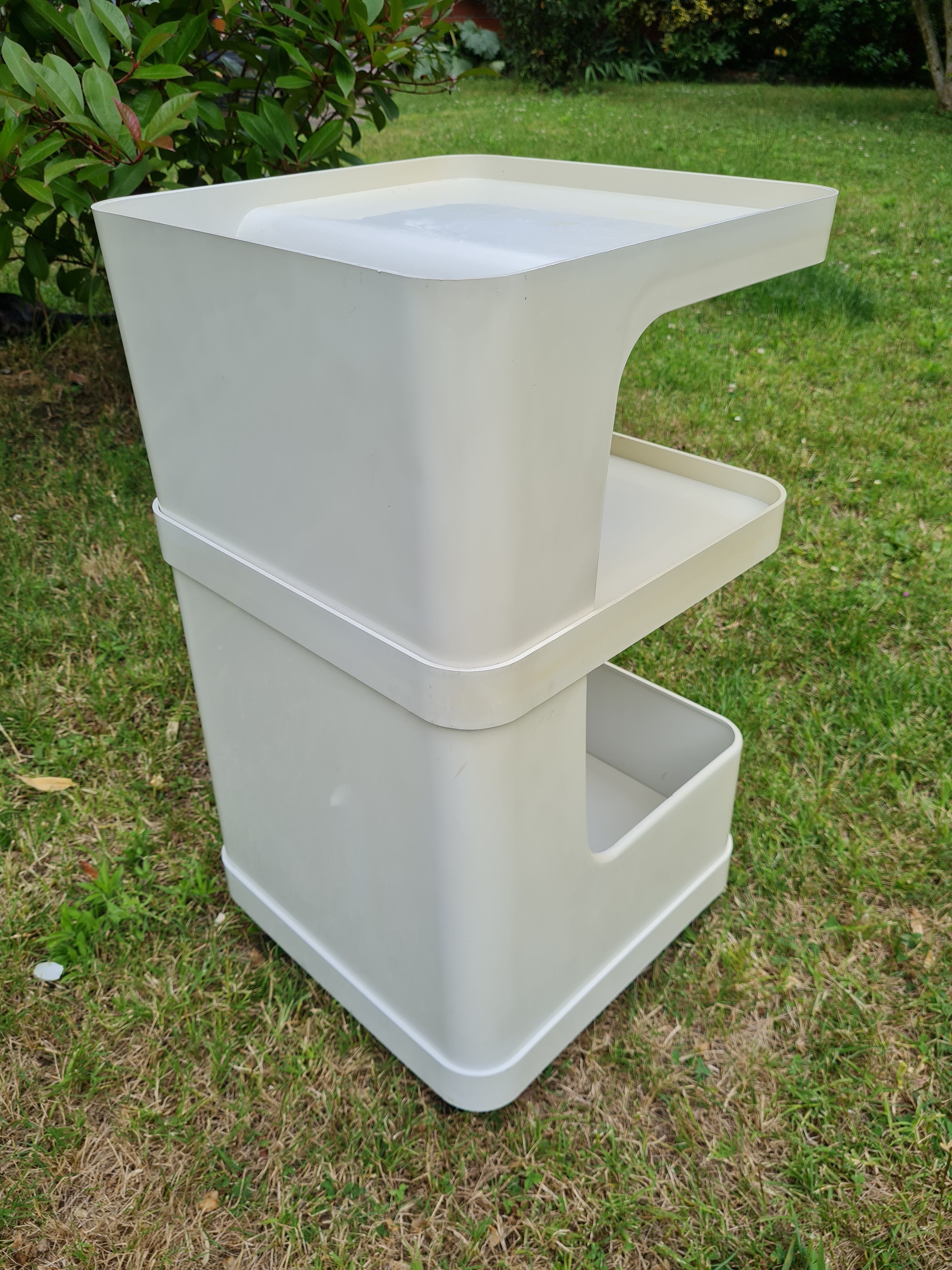 Meuble desserte sur roulettes de rangement vintage prisunic 1970