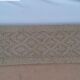 Charopy bench in tek with braided jute seat