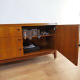 Mid-Century Andre Monpoix 1967 Teak Sideboard