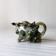 Teapot in ceramic slip