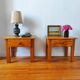 Paire de tables de nuit vintage 1980