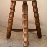 Wooden stool tripod vintage
