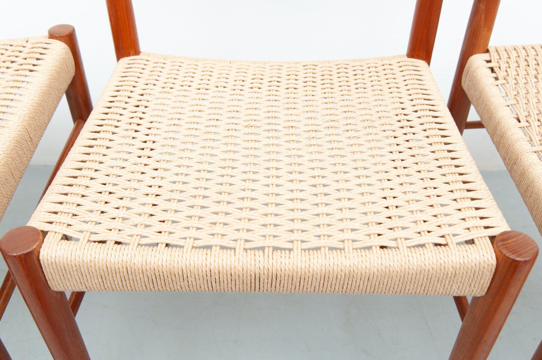 Vintage teak dining chairs by Henry Walter Klein for Bramin, 1960s, set of 4