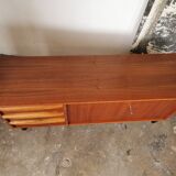 Sideboard teak and Scandinavian walnut
