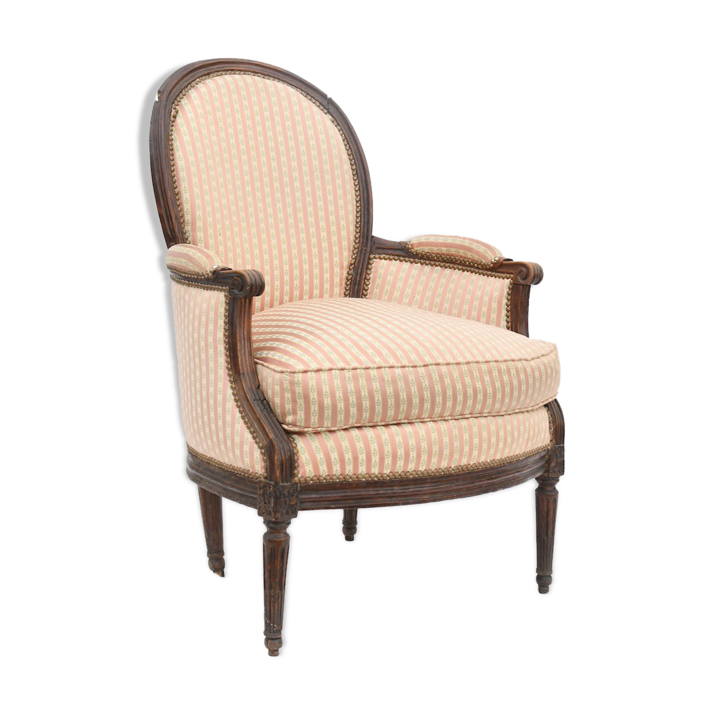 Fauteuil bergère d'époque Louis XVI