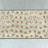 1960s side table mid century mosaic plant stand with wrought iron frame