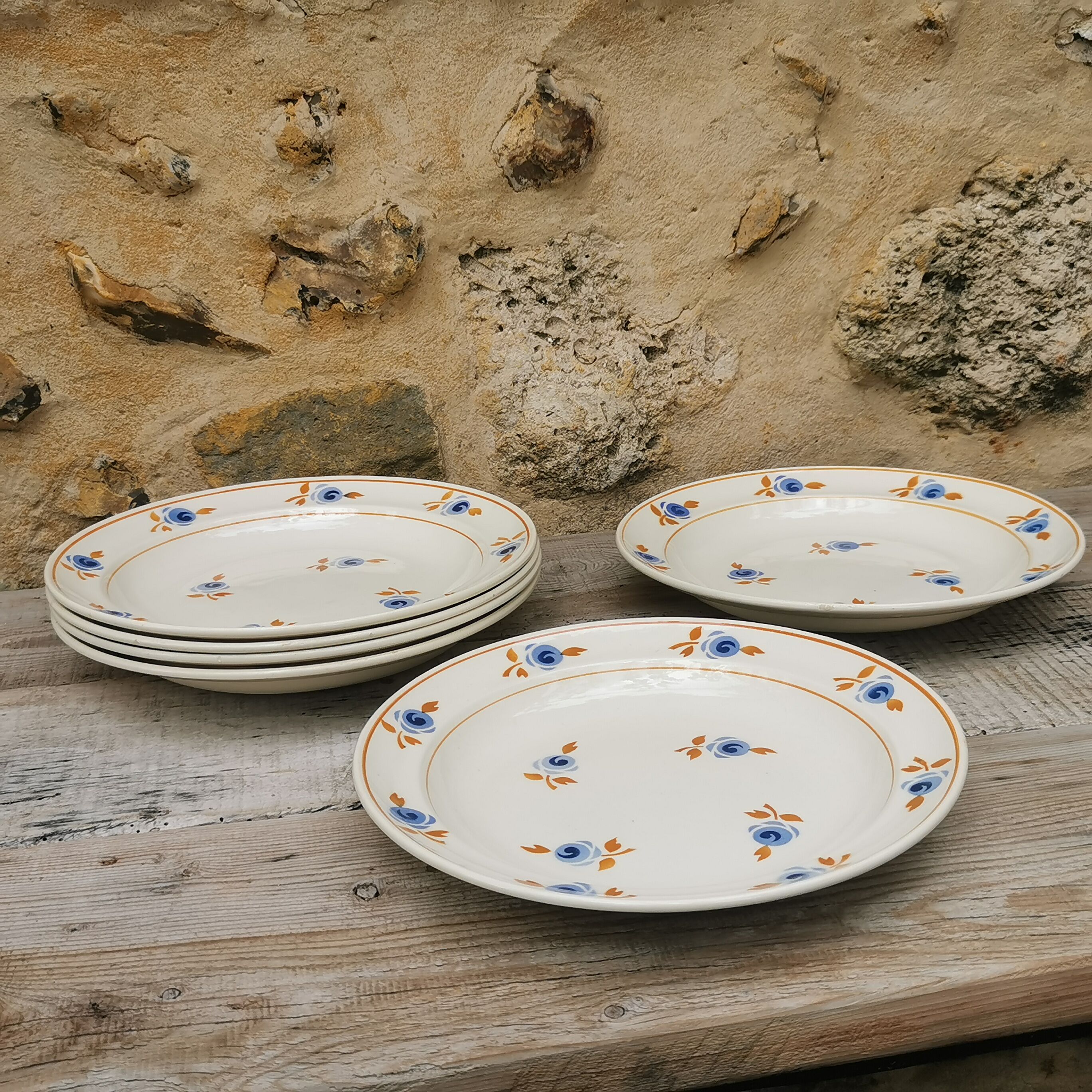 Assiettes plates Hamage Moulin des Loups
