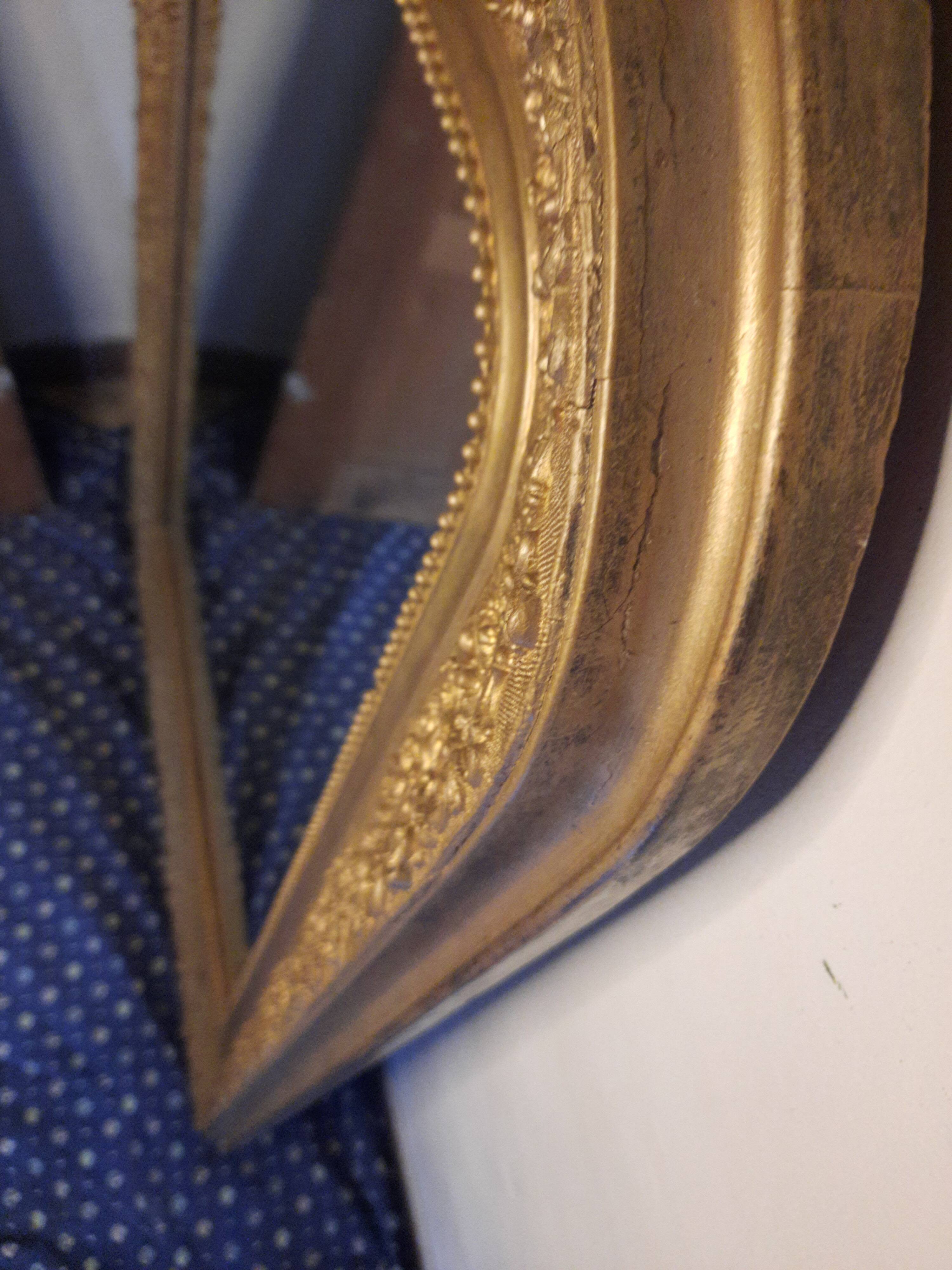 Large golden Louis Philippe mirror
