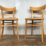 Pair of wooden chairs 1950