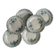 "Regency" - 6 dessert plates in ironstone St-Amand & Hamage