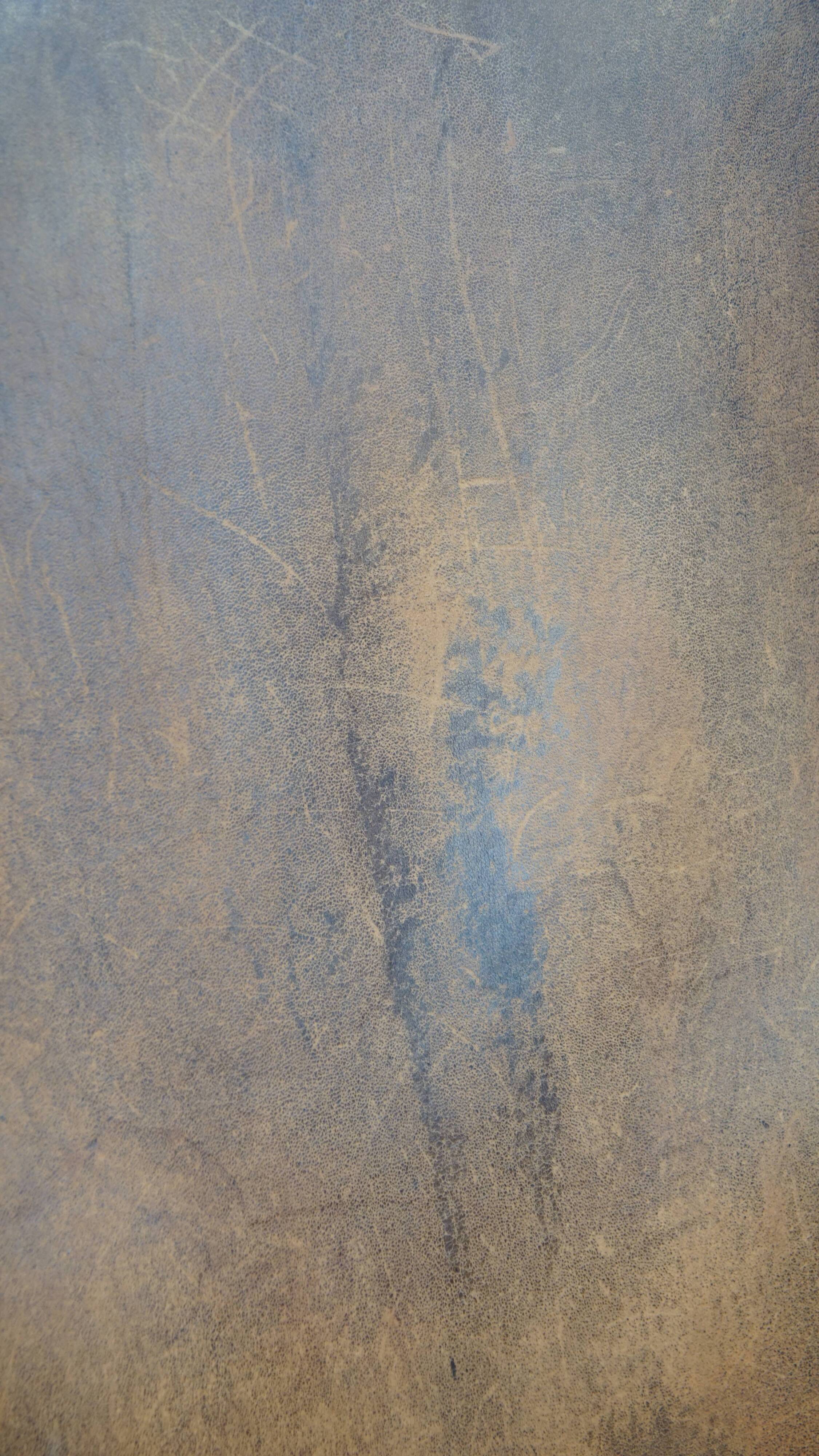 Vintage Sheepskin Leather Wingback Chair