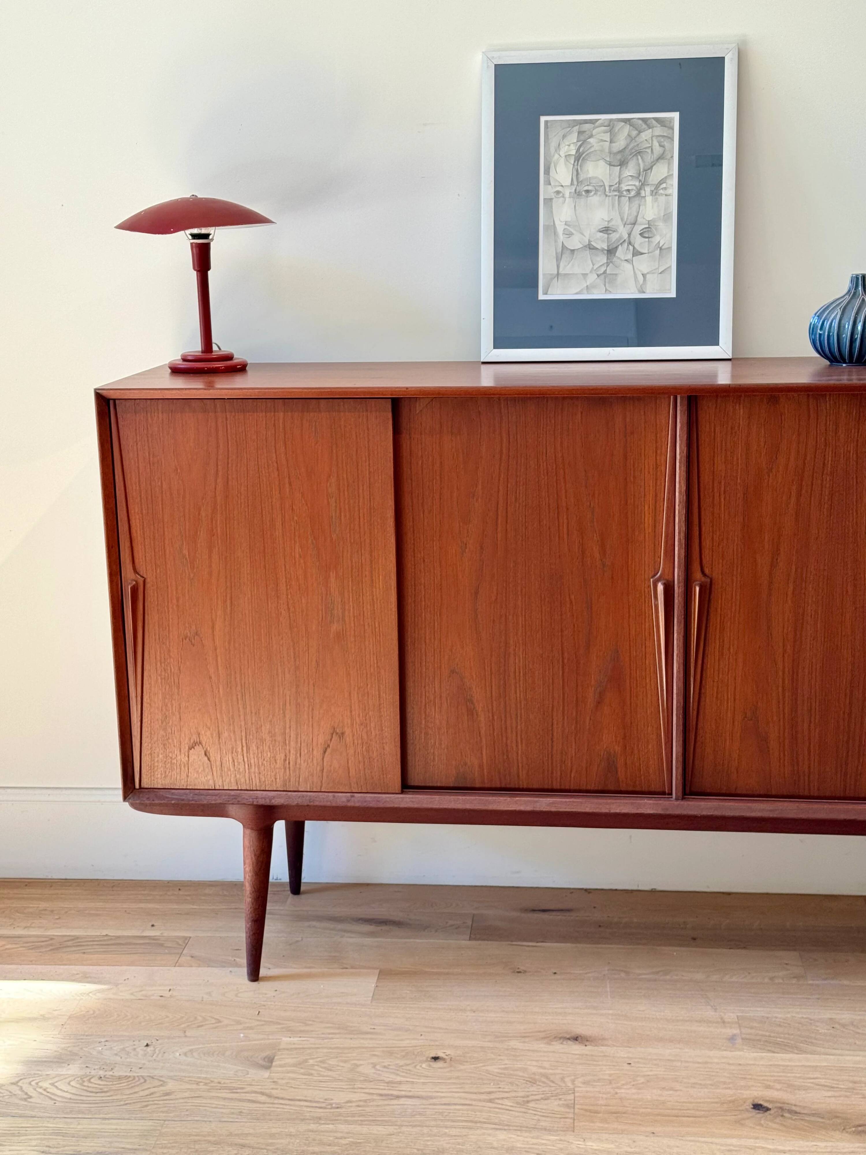 Vintage Scandinavian teak sideboard "Arvid"