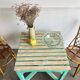 Turquoise patina table