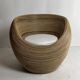 Pencil reed rattan bamboo egg pod chair
