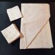 Set of 1 tablecloth and 10 powder pink towels