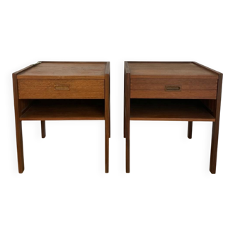 Vintage teak bedside tables – Gillis Lundgren “System” – IKEA 1960