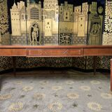 Louis XVI style flat desk in mahogany
