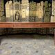 Louis XVI style flat desk in mahogany