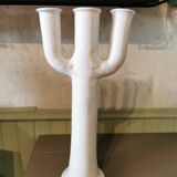 Large white ceramic candlestick Morocco