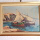 Signed marine painting