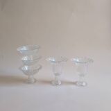 Set of 5 glass cups