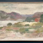 Large Original Swedish Oil on Canvas – "Early Morning" by Gunnel Forssell – Signed – Vintage and Framed – 83 × 50 cm (32.7" × 19.7")