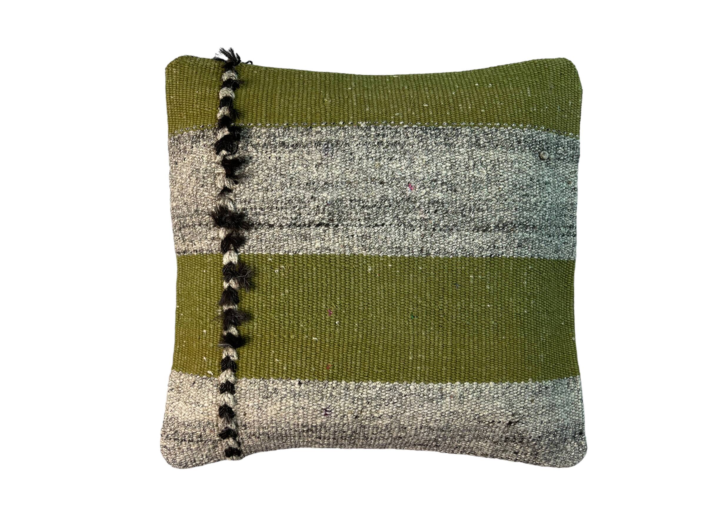 Vintage turkish kilim cushion cover , 40 x 40 cm