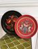 Hand-painted decorative wooden plates